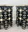 Moroccan Black & White Bone with Filigree Inlay Octagonal End Table, a Pair