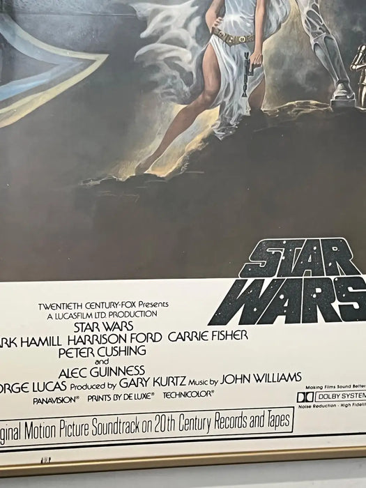 Star Wars "A New Hope" 1977 Original Poster by Tom Jung, 20th Century Fox 1977