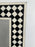 Art Deco Style Black & White Resin Diamond Design Wall, Table or Mantel Mirror