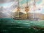 Paul R. Hee Maritime Scene Oil Painting on Canvas Signed and Framed 1950's