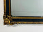 French Rococo Revival w Art Deco Flair Gilt & Ebony Three-Panel Mantel Mirror