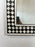 Art Deco Style Black & White Resin Diamond Design Wall, Table or Mantel Mirror