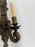 French Louis XVI Revival Style Patinated Bronze Wall Sconce Two Arms, a Pair