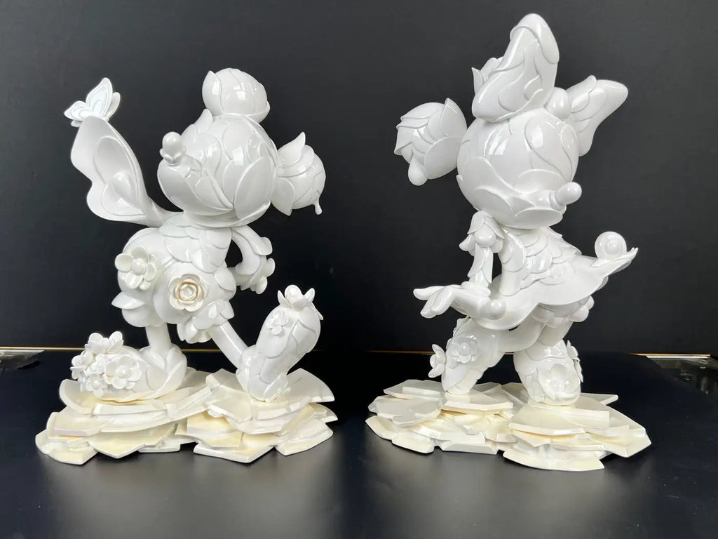 James Jean Mickey & Minnie Mouse 90th Anniversary Porcelain Statues Si