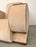French Art Deco Living Room Set in Beige Suede & Rosewood Armrests, 3 Pieces