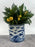 Chinese Qing Dynasty Style Blue & White Dragon Motif Porcelain Planter
