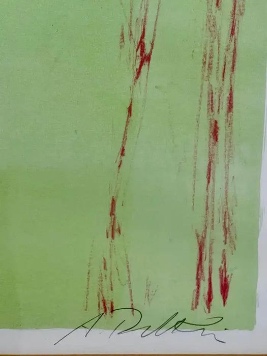 Girl Reaching Forward Lithograph by Albert Walker Signed & Framed, Artist proof 1950's