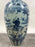 Chinese Early Ming Dynasty Style Warrior Motif Blue & White Porcelaine Vase