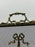Antique French Art Nouveau Brass Firescreen with Floral & Ribbon Bouquet