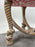 French Napoleon III Style Faux Rope Stool or Ottoman by Cugini Lanzani