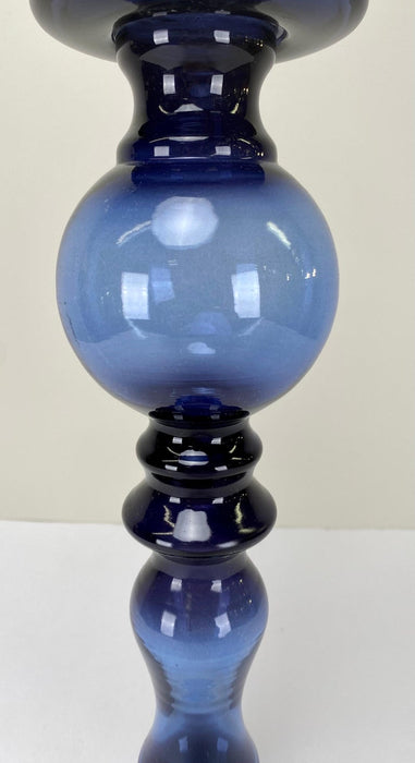 Art Deco Style Blue Bubble Design Candle Holder, A set of 4