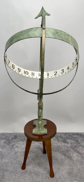 Vintage Swedish Sun Clock or Armillary Sun Dial Attributed to Sune Rooth