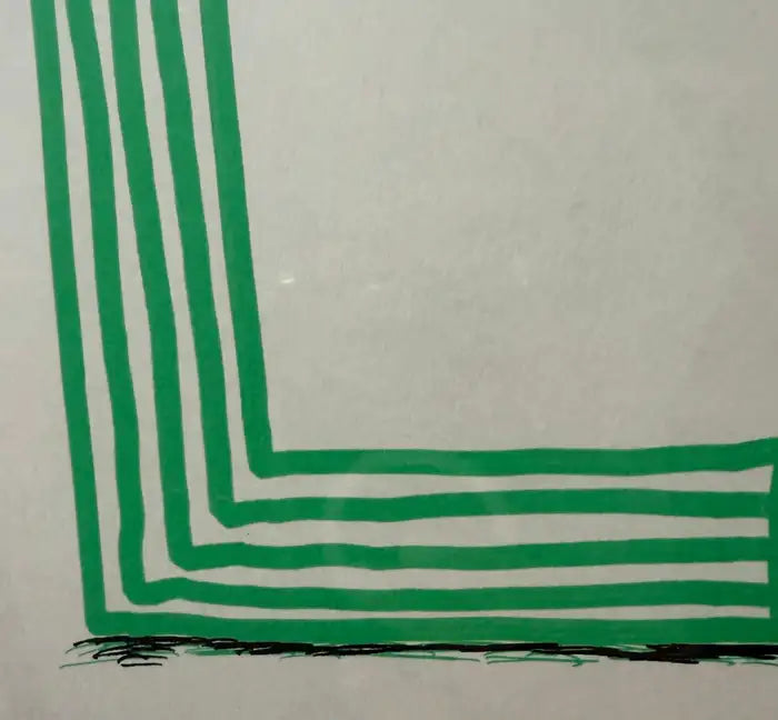 David Hockney — Letter L from Hockney’s Alphabet, 1991 - Lithograph, Framed 1991