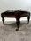 Chesterfield English Style Tufted Leather Library Chair & Ottoman by Hickory