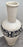 Monumental Boho Chic Moroccan off White & Black Pottery Floor Vase or Urn