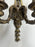 French Louis XVI Revival Style Patinated Bronze Wall Sconce Two Arms, a Pair