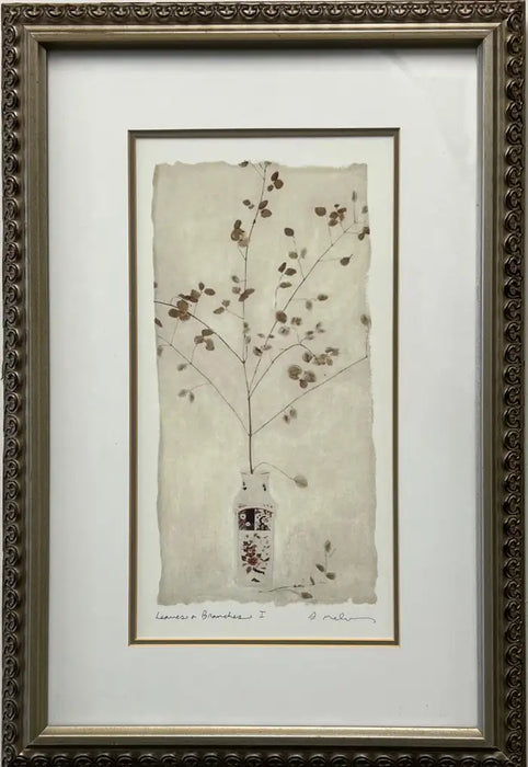 Amy Melious Leaves and Branches Series – Set of Four Signed Botanical Prints 1980s's