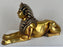 Egyptian Hand Painted Gold Sphinx Statue