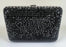 Judith Leiber Black Swarovski Crystal Minaudière Evening Clutch