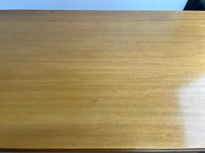 Mid-Century Modern R-Way Birdseye Maple Highboy Chest of 5 Drawers