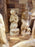 Religious Hand Carved Olive Wood Nativity Set with Stable, Holy Family, Wise Men