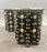 Moroccan Black & White Bone with Filigree Inlay Octagonal End Table, a Pair