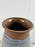 Vintage Handmade Pottery Vase with Blue & Earth-Tone Swirl Glaze