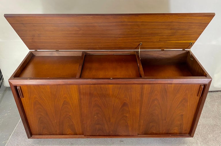Mid-Century Modern Barzilay Stereo Cabinet Converted Sideboard or Credenza