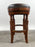 Vintage Traditional Style Frontgate Studded Leather Swivel Stool, a Set of 3