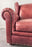 American Classical Style Distressed Leather Red - Brown Oversized Club Chair