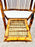 Mid Century Modern Organic Hand Crafted Bamboo Folding Chair, Set of 4