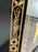 Asian Black Lacquer Hexagonal Side Table with Hand-Painted Gold & Figural Pane