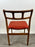 Danish Mid-Century Modern Teak Dining Chairs w Rust Red Dotted Upholstery, Set 6