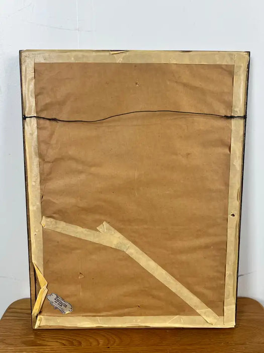 Figurative Abstract Etching on Paper Titled Companions by Jospeh Passalacqua 1950's