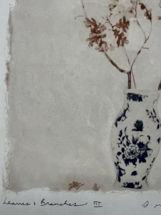 Amy Melious Leaves and Branches Series – Set of Four Signed Botanical Prints 1980s's