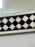 Art Deco Style Black & White Resin Diamond Design Wall, Table or Mantel Mirror