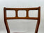 Danish Mid-Century Modern Teak Dining Chairs w Rust Red Dotted Upholstery, Set 6