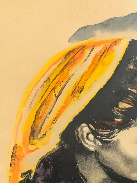 Sandu Liberman " Mother and Daughter" Lithograph Signed & Framed - Artist Proof 1960's