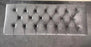 Mid Century Modern Style Grey Velvet Tufted Upholstery & Lucite Legs Bunch