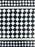 Art Deco Style Black & White Resin in Diamond design Mirror & Console, Set of 2