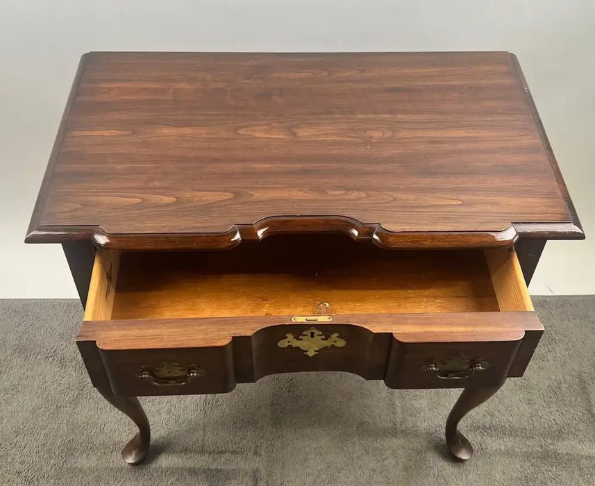 Vintage Pennsylvania House Queen Anne Style 2-Drawer Table or Low-Boy Chest