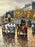 Impressionist Paris Street Scene Oil Painting, Signed, in Ornate Gilt Frame 1970's