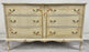 French Provincial Hand Painted Commode or Chest of Drawers with Floral Design