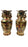 Vintage Royal Satsuma Japanese Hand-Painted Urn Style Vase, a Pair