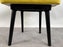 Mid Century Modern Style Yellow Velvet & Ebony Dining or Side Chair, Set of 4