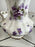 Hammersley “Victorian Violets” English Bone China Tea Set w Gold Trim, 15 pcs