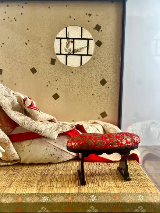 Japanese Geisha Princess Doll in Original Glass & Wood Case