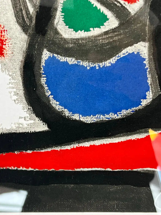 Joan Miro Oiseau Solaire, Oiseau Lunaire 1967 Color Lithograph Hand Signed, COA 1967