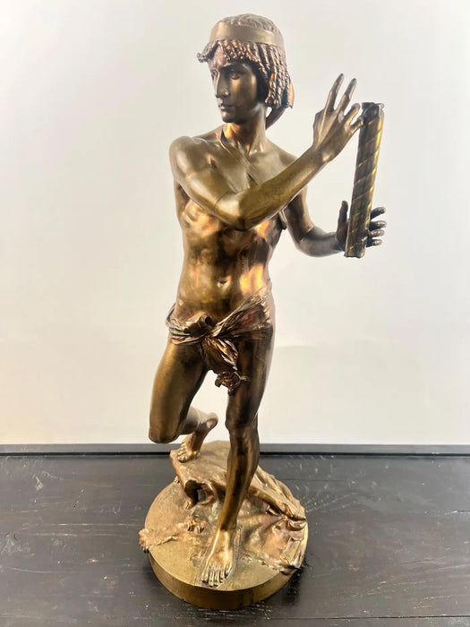 Jean-Baptiste Germain "Le Torrent" Bronze Sculpture for Tiffany &Co, Signed 1890