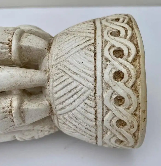 Vintage Tiki Candle Holder, Bowl, or Chalice Warriors 1980's